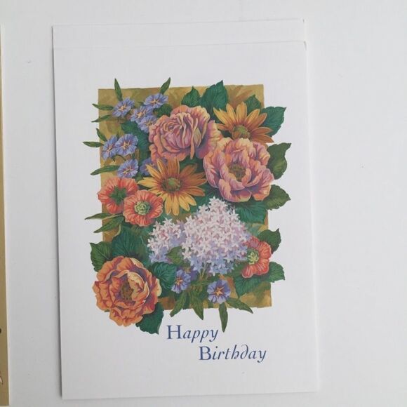 Vintage Current Birthday Cards Bundle/Lot 8 Floral Design Printed in the USA - Picture 4 of 8